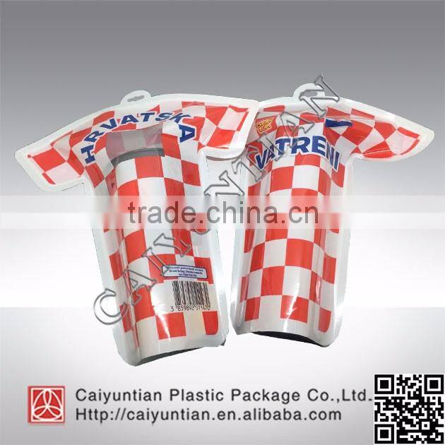 Customized shape plastic bag with hung hole