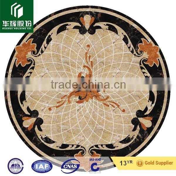 Black & beige mixed water jet flooring for modern kitchen design