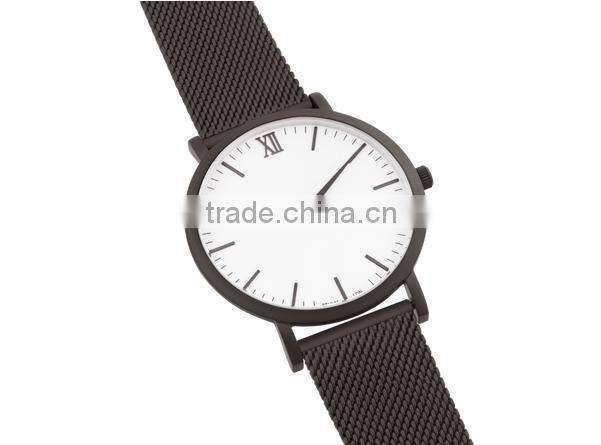 Wrist Watches Guard Stainless Steel Chain Black Color Clear Luxury Watch