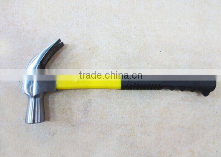British Type claw hammer with TPR plastic coated handle