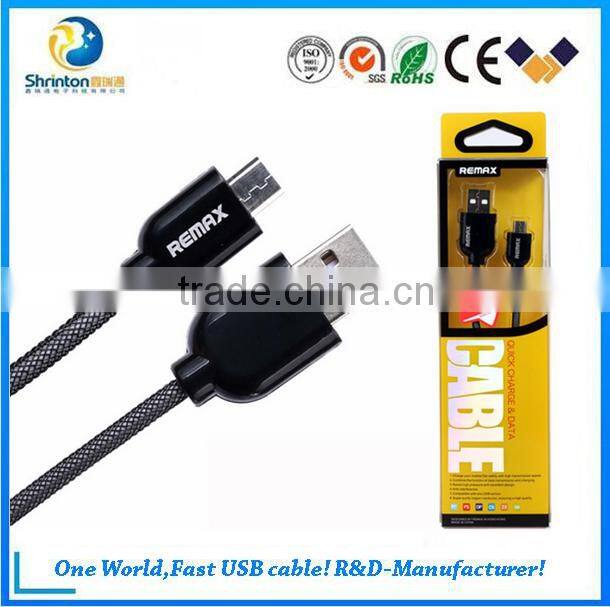 1M good quality modern Remax 2.1A usb data cable for wholesale mobile phone