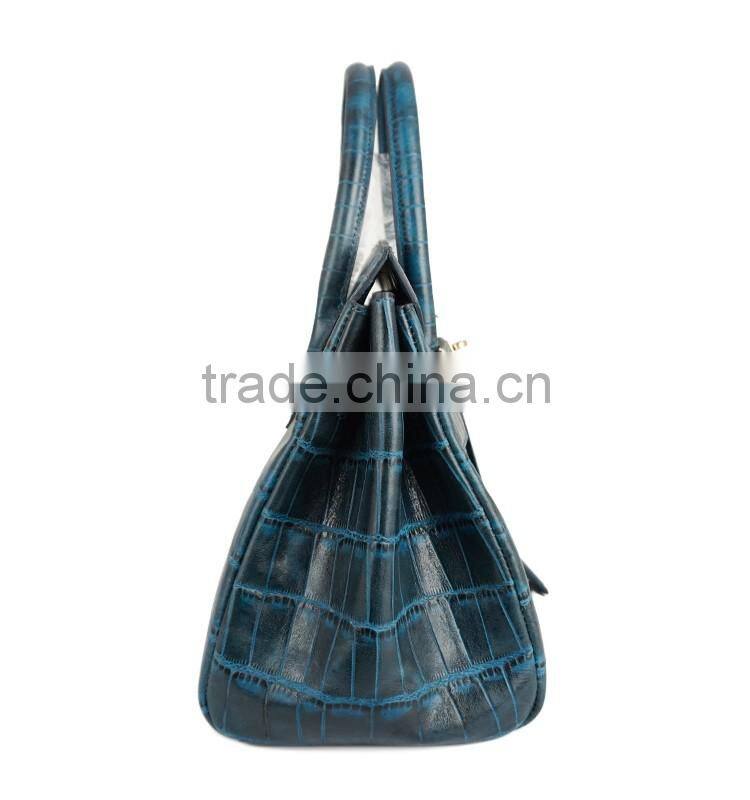 Women brand handbags genuine leather shoulder bag crocodile tote bag