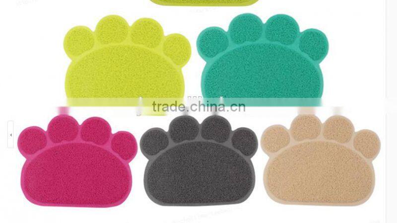litter catcher mat/paw shaped cat litter mat -soft on paws