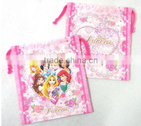 2016 New Fashion Black Cotton Drawstring Shoes Bag