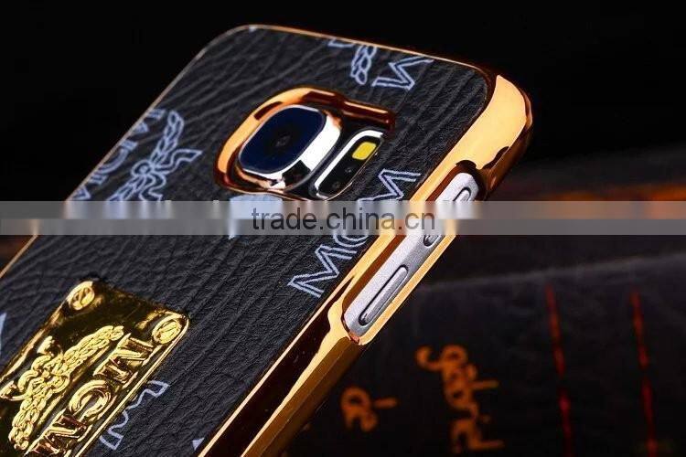 Brand MCM fashion luxury For Samsung S6 PU+PC cell phone case