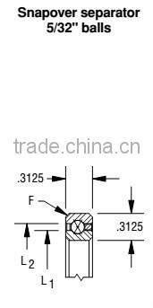 KB020XP0 Reail-silm Thin-section bearings (2x2.625x0.16 in) BYC Boying Bearing