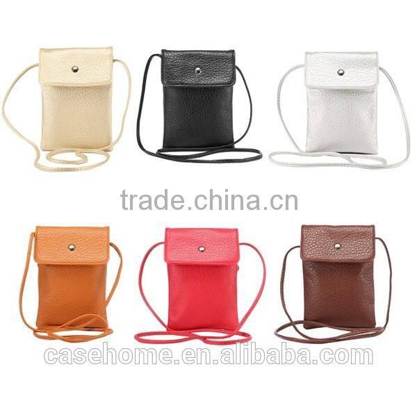 PU Material Shoulder Bag Universal Cover Case for Samsung Galaxy A8