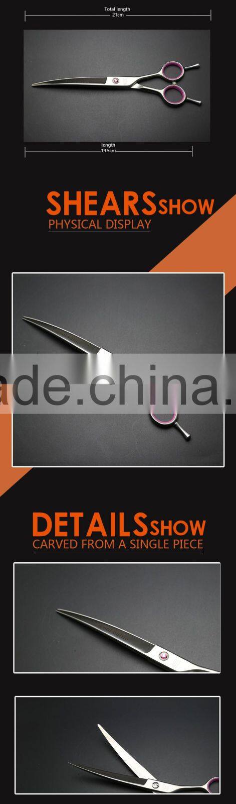 ICOOL UQ-75C stylish double offset dog grooming scissors