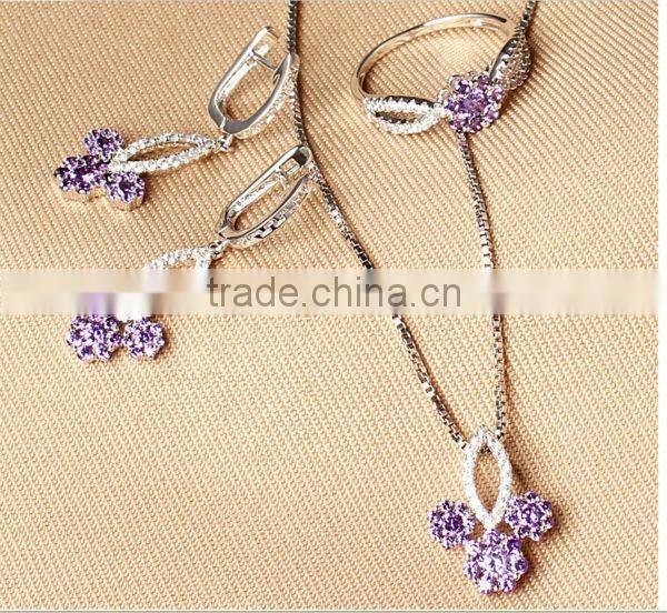 2015 fashion Bling 18k gold plated necklace set china wholesale jewelry set
