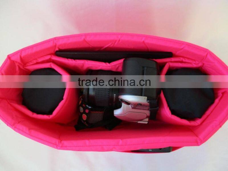 Leather Material and Soft Bag Type pink dslr Camera Bag for girl