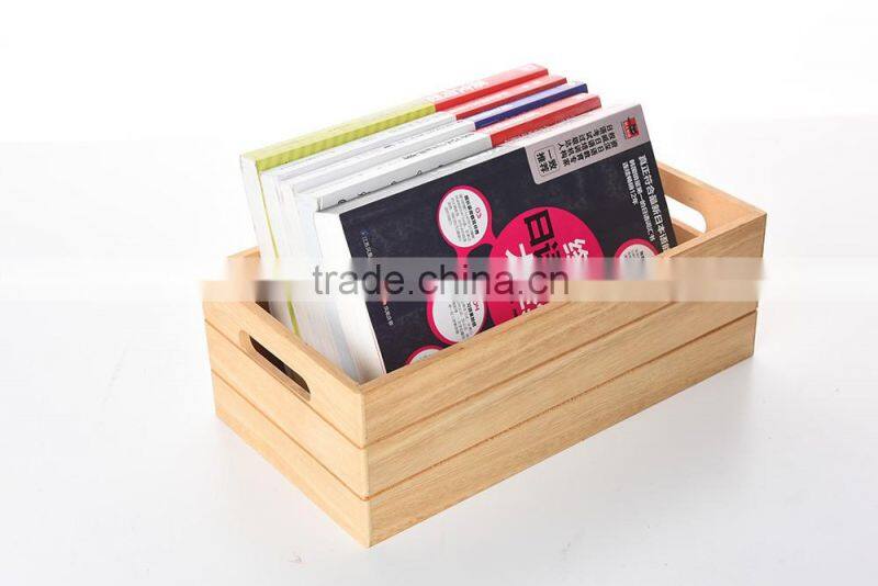 antique new design decorative handmade unfinished small timber crate for plant