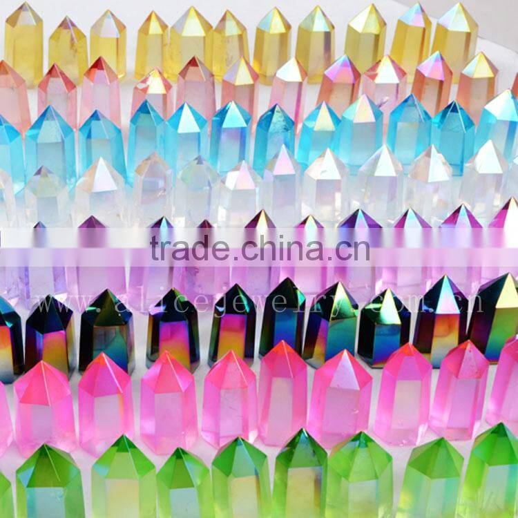 Clear quartz point with inclusions for healing energy