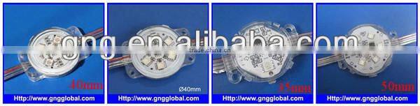 9 SMD5050 digital round led module pixel lights for amusement rides led amusement point lighting