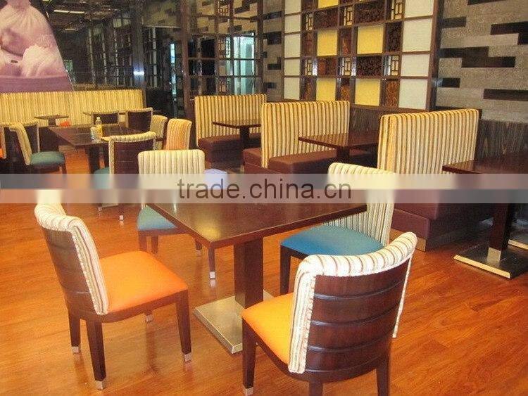 Square shape marble top restaurant table and wooden restaurant chair XT0780