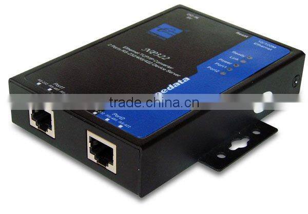 2-Port RS232/485/422 to Ethernet Serial Server