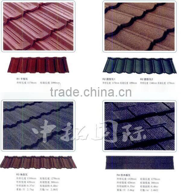 colorful stone chip coated steel roof tiles cold roll forming machine