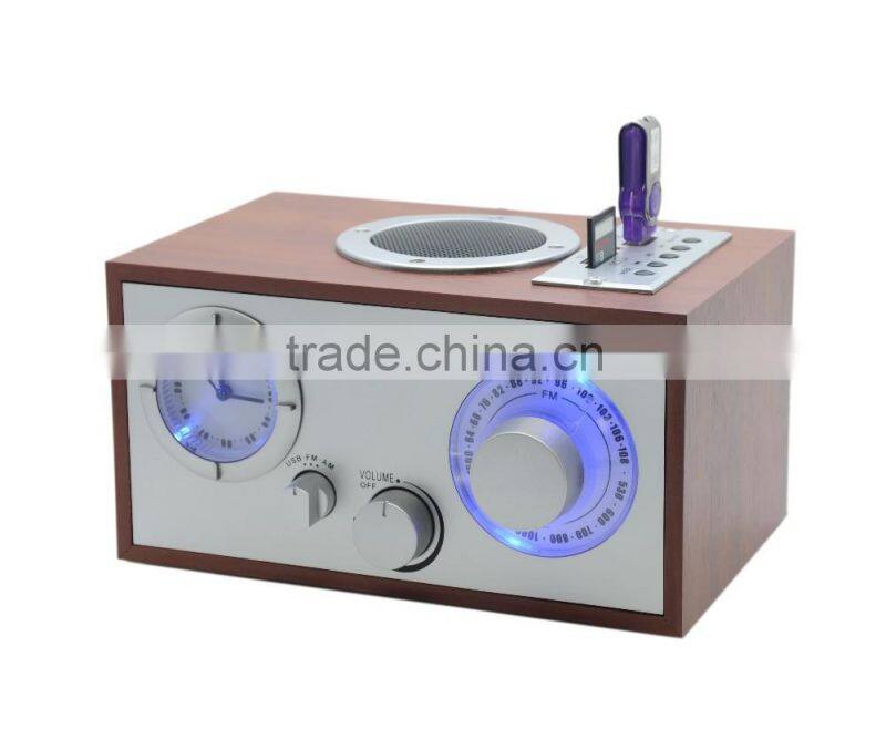 HOME STYLE HIGH QUALITY WOODEN RADIO WITH USD