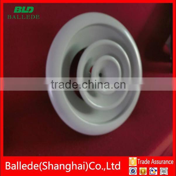 HVAC system powder coated round air vent grilles