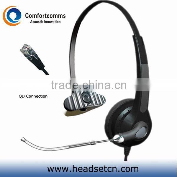 Binaural telecom headset with rj plug HSM-902NPQDRJ
