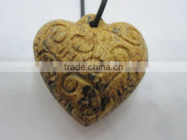 Heart shape mixed stone jewellery pendant manufacturer