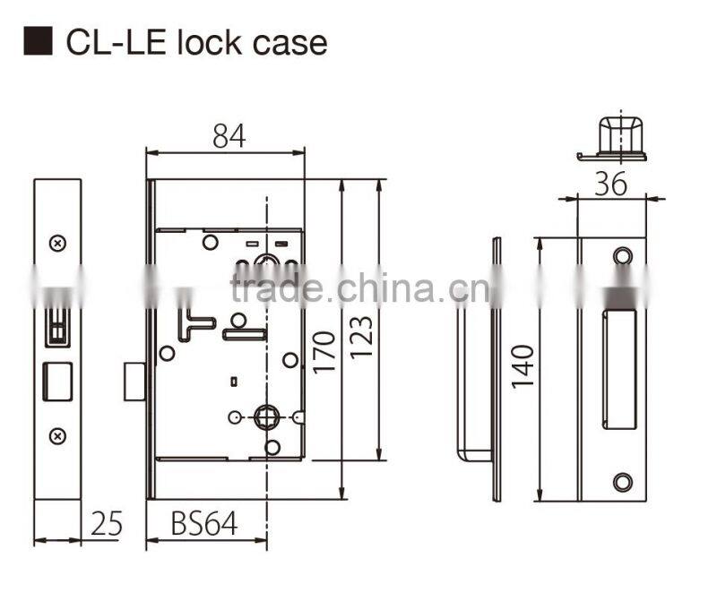 Japanese high quality and security lock "FB lock". ALPHA dimple cylinder set