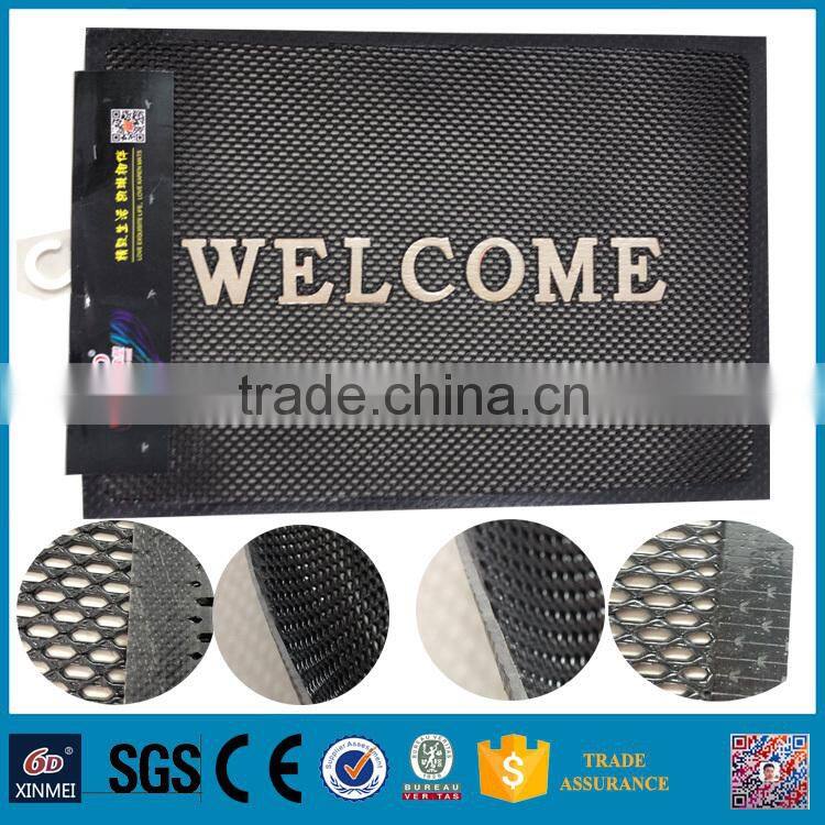 WELCOME word Waterproof pvc Anti-slip carpet rug