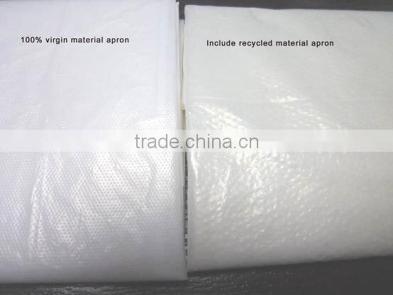 Cleaning disposable PE apron for food and medical use