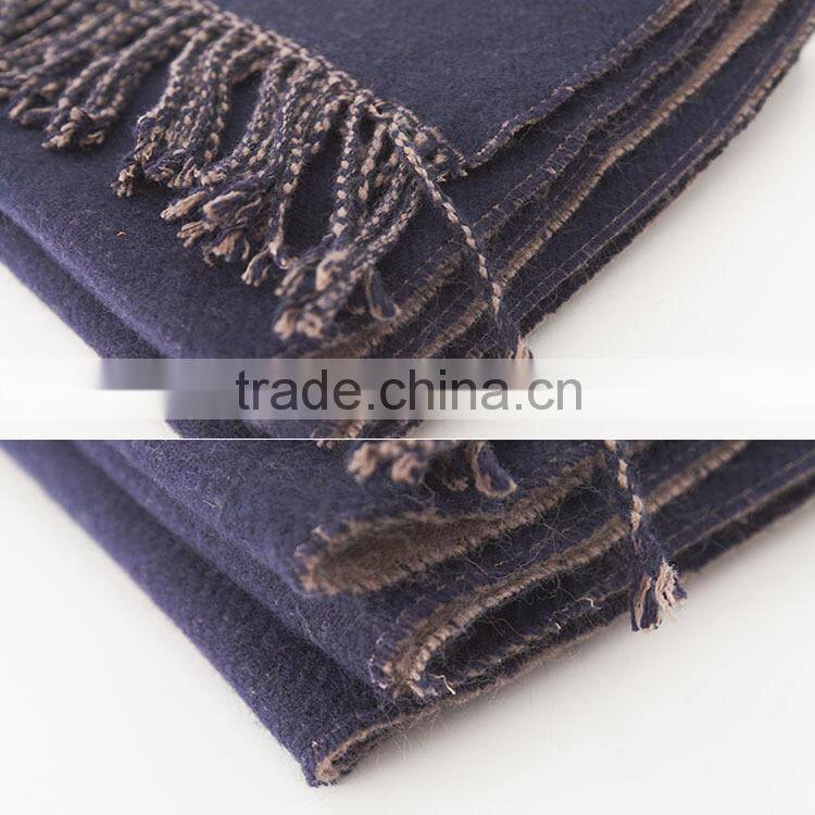 Solid Color Soft Custom Scarf with Tassels