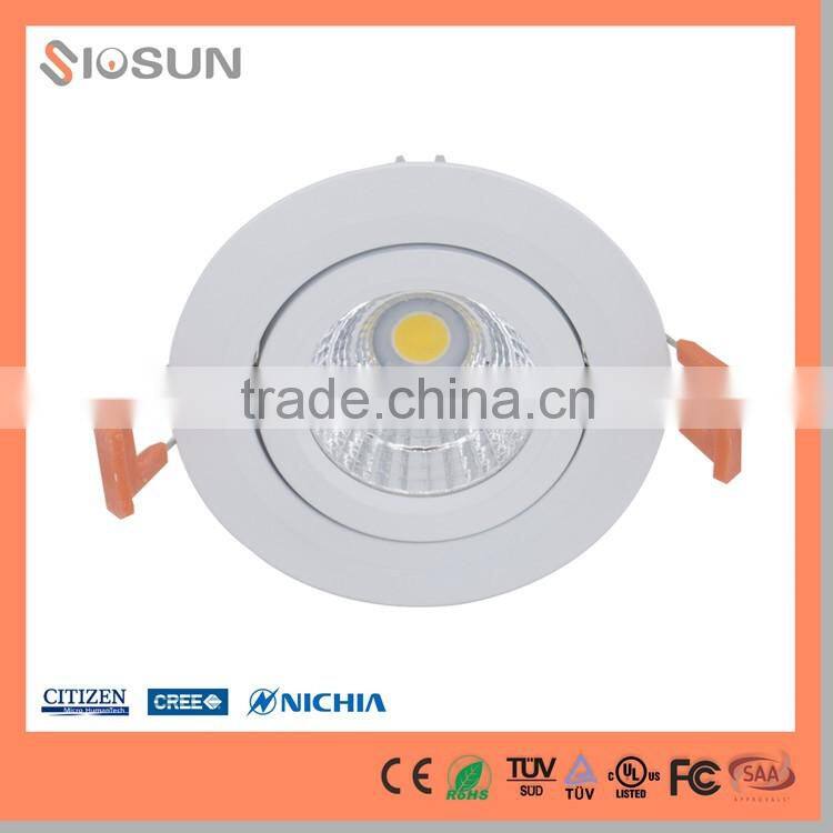 9W Beam Angle 25 Citizen COB Chip LED Downlight in 5 Years Warranty