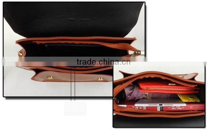 European preppy style bag simple leather cross body bag