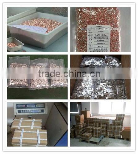 Silver Alloy Bimetal Electric Contact Tips