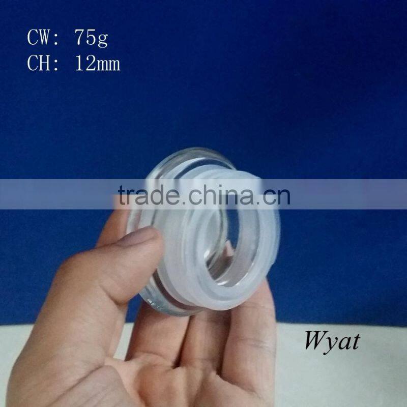 150ml glass candle storage jar with airtight lid SLJb77