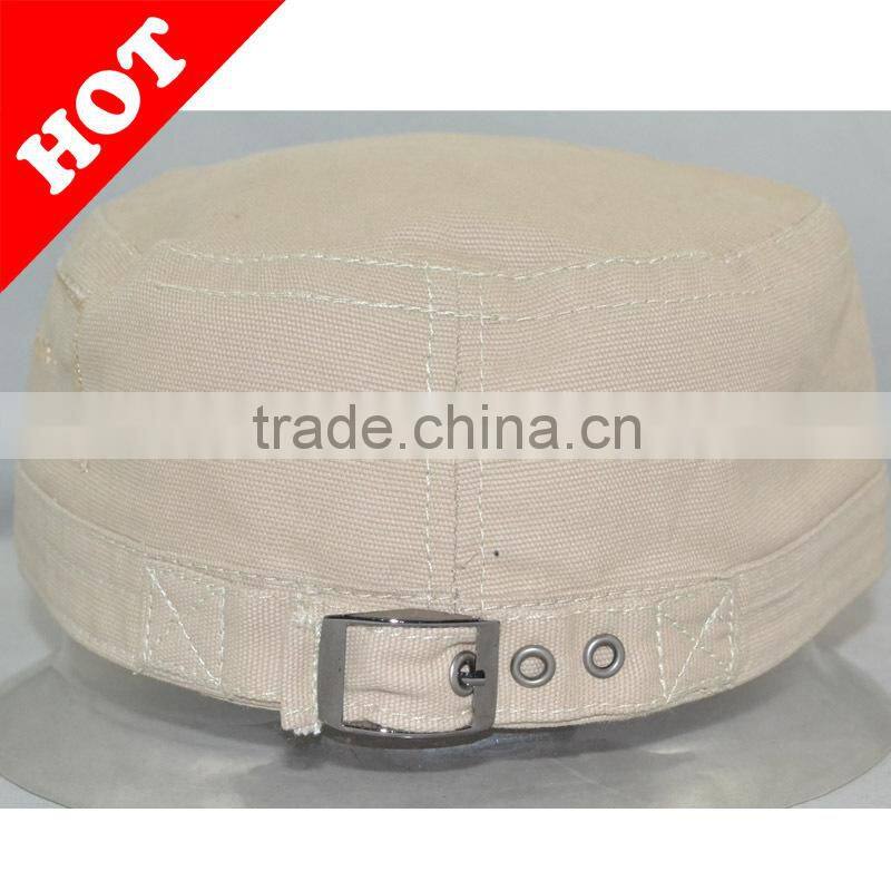 blank flat-top army cap