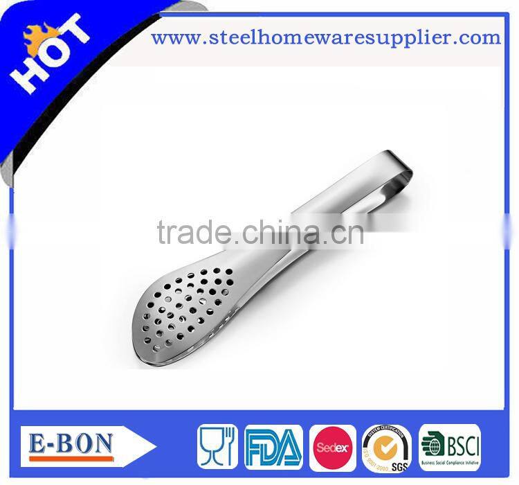 Premium 100% Stainless Steel Food Barbecue Tongs