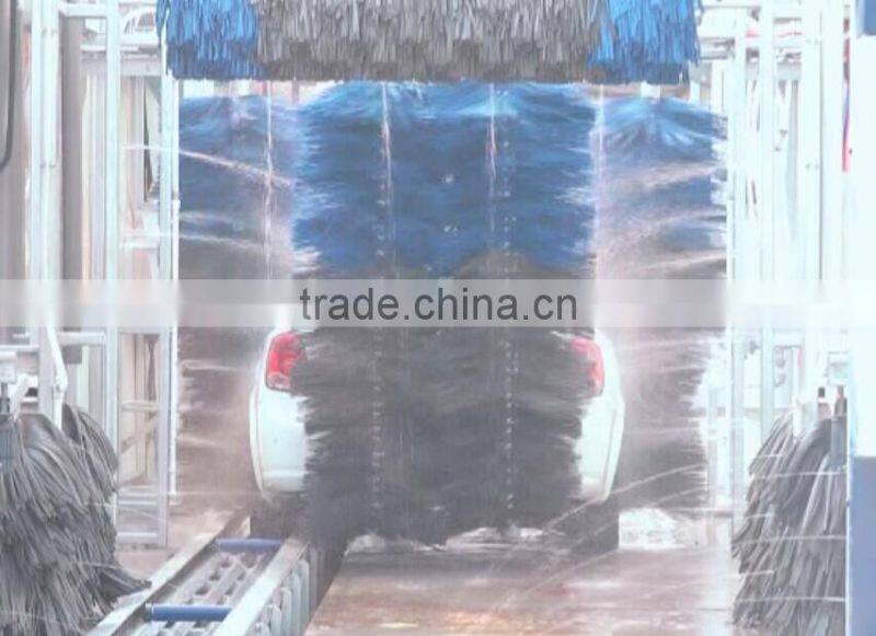 Automatic tunnel brush car wash machine/ 5,7,9 brushes is optional
