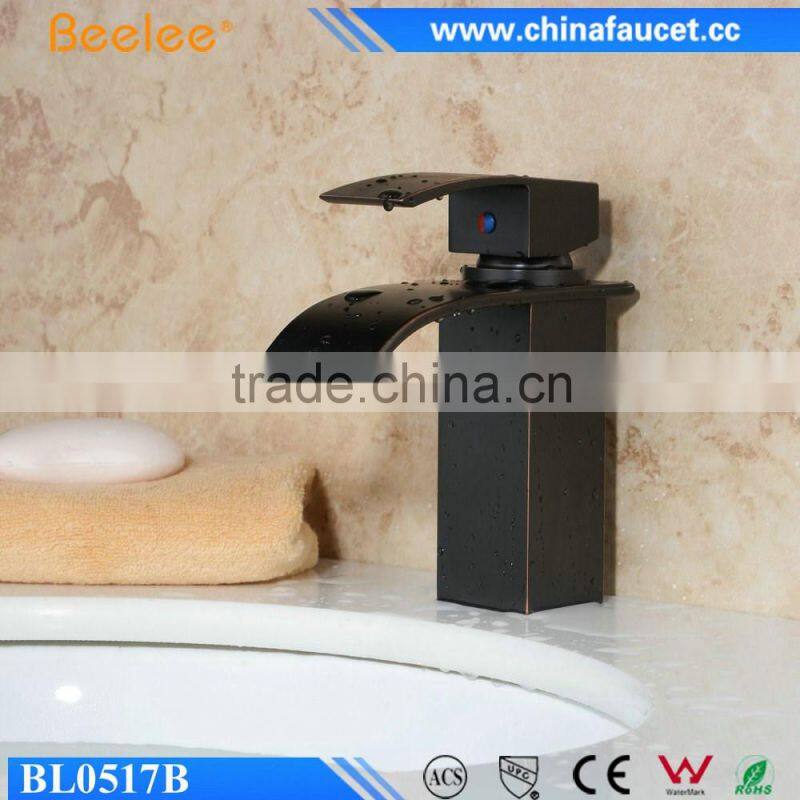 Beelee New Black Orb Bathroom Brass Single Handle Faucet sink tap