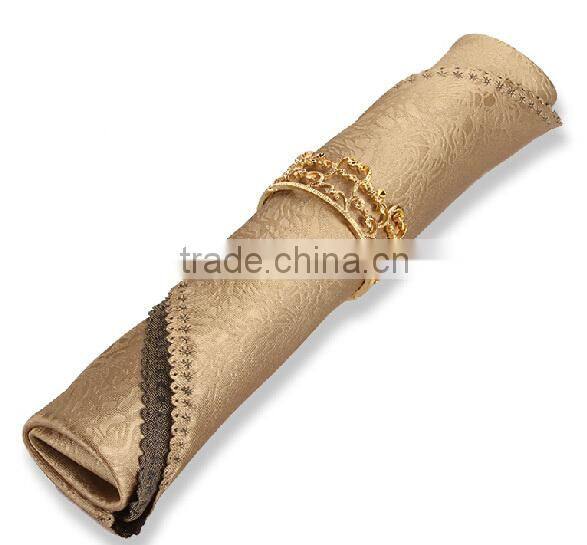 fashionable crown shape metal alloy napkin rings