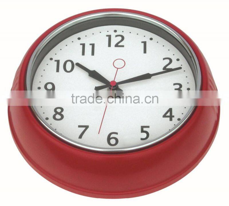 Fashion round decorative metal wall mounted clock