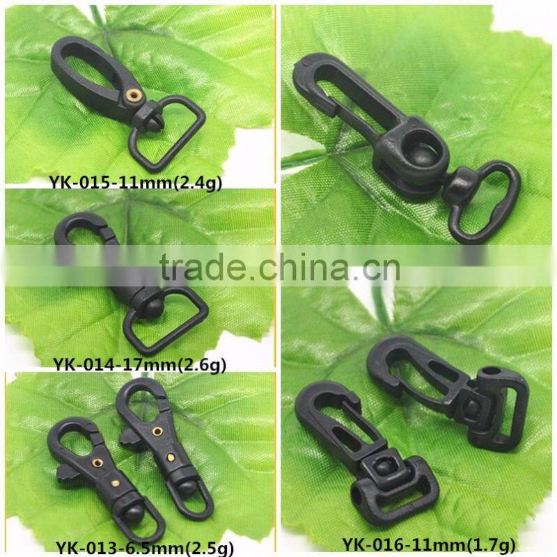 Yukai 56mm plastic spring wiregate carabiner hook in various colors