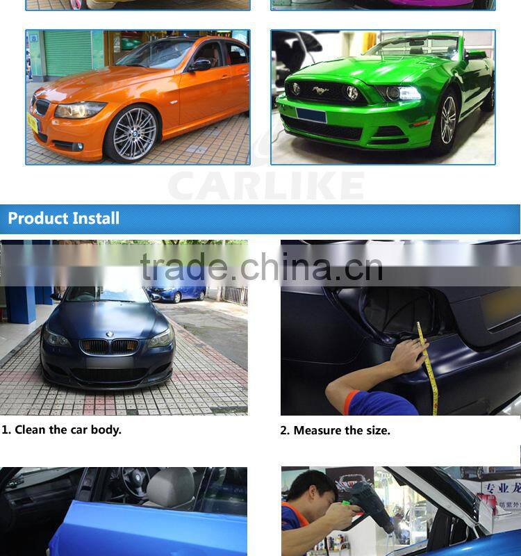 Factory Price Yellow Colored Glitter Sanding Vinyl Car Wrap Sticker