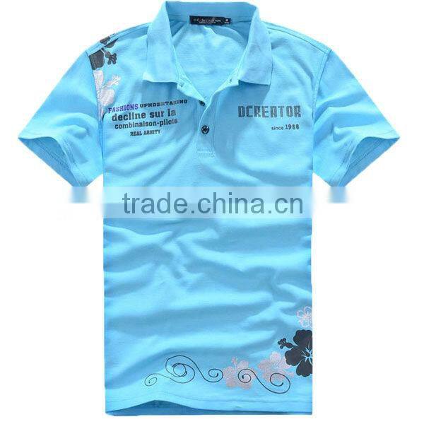 New style polo shirts school t shirts with printing