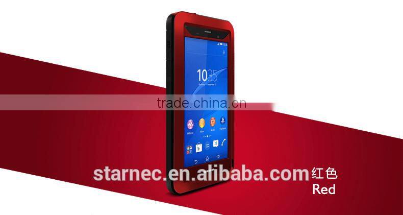 Love Mei Cell Phone Case Gorilla Glass Waterproof Case Cover For Sony Xperia Z3