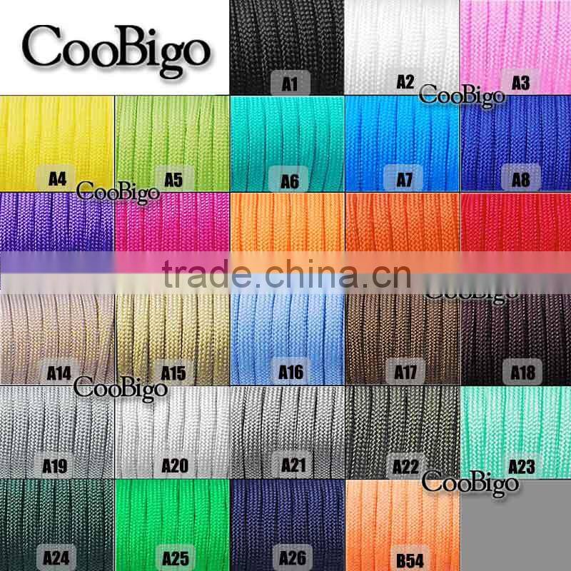 Paracord 550 Parachute Rope 7 Core Strand 100FT For Climbing Camping Buckles Bracelet 54 Colors For Pick #S0021-A/B1-50