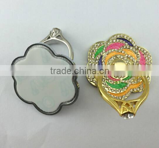 crystal sticky phone ring holder,mobile phone holder for car