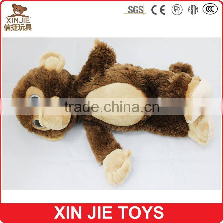 12inch sitting plush big eyes animal toy lovely good quality soft orangutan toy factory hot sale soft orangutan toy