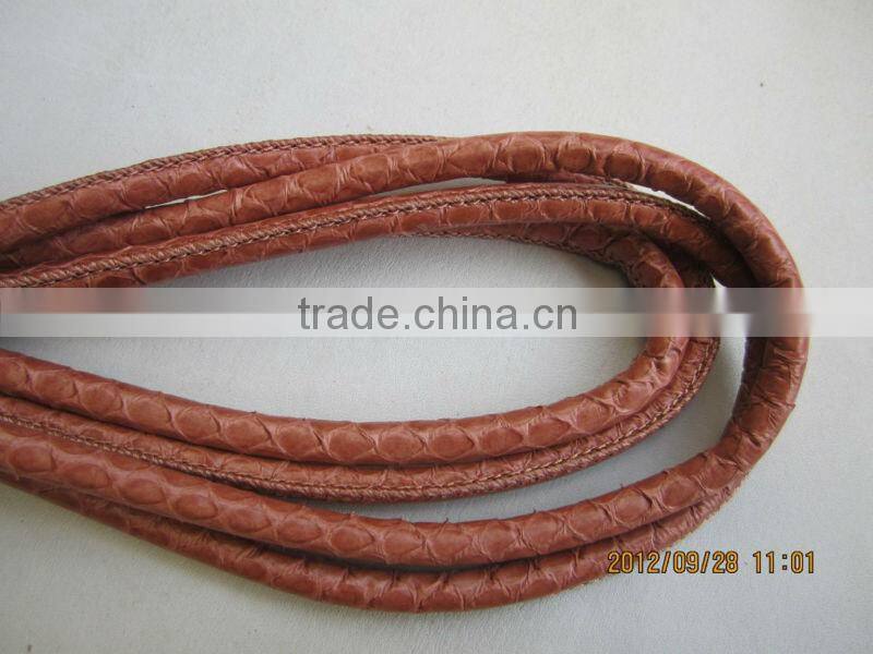 3mm,4mm,5mm,6mm,7mm genuine snakeskin leather cord string for jewelry