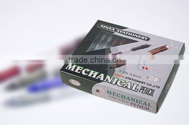 side-click mechanical pencil, pencil with grip