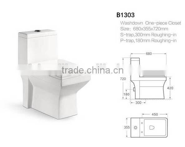 european types of bathroom toilet commode B1303