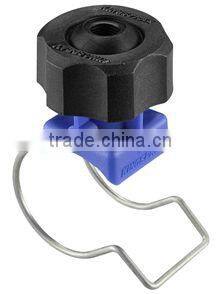 For coating machine - Plastic blind hole spray stop nozzle with pipe clamp