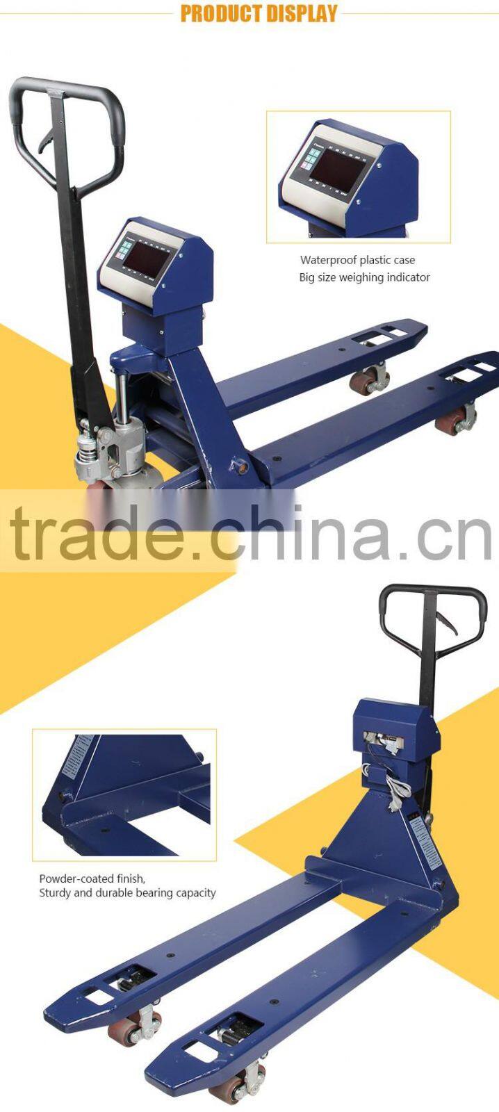 AC DC Power 2Ton Hydraulic Pump Forklift Scale